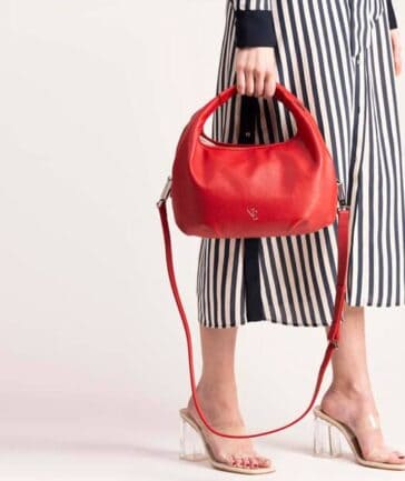 BOLSO DE PIEL AMOR ROJO FRENTE
