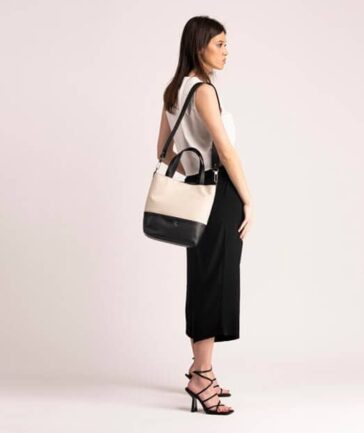 BOLSO DE PIEL OCEAN MINI NEGRO ASA